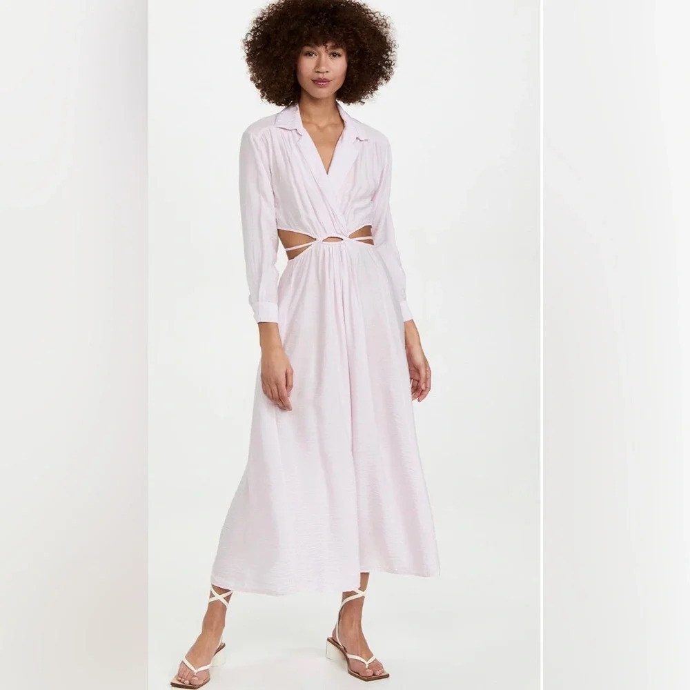 NWT Young Fabulous & Broke Derby Cut Out Maxi Dress Violet | Size X-Small